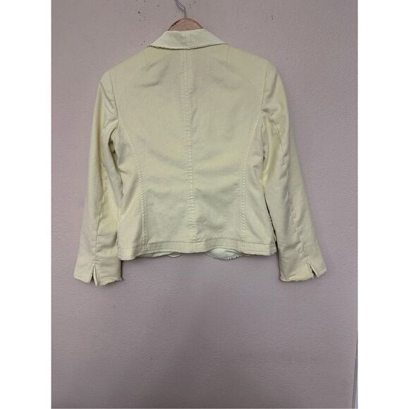 AKRIS PUNTO Light Yellow Wool Angora Single Breasted Jacket Size 6 US S - Picture 2 of 9